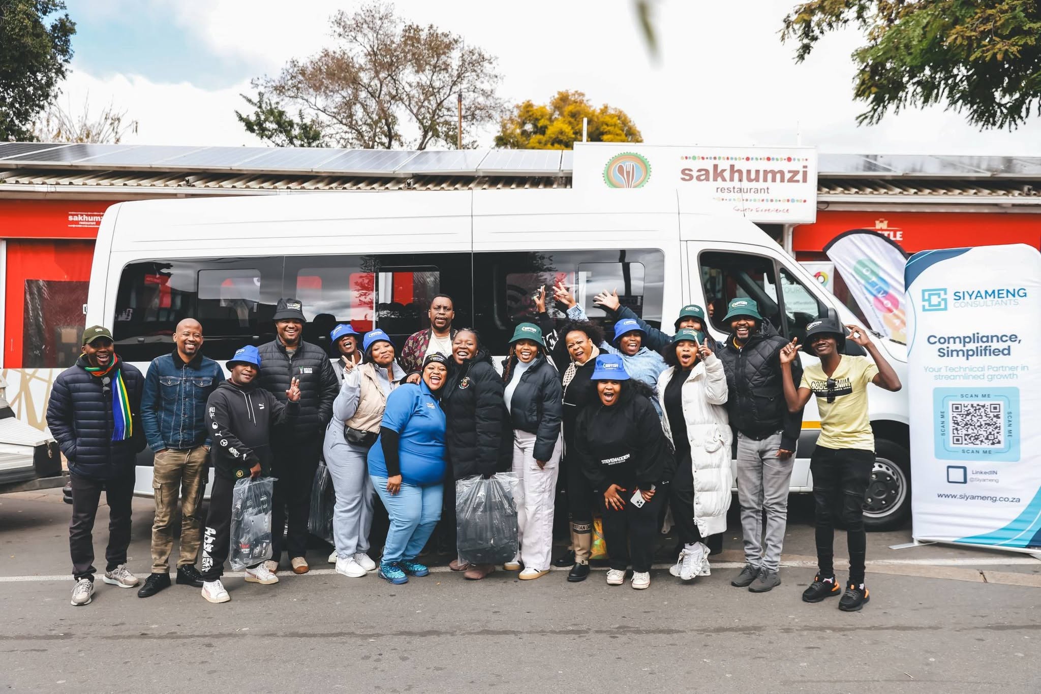Group gathered for a South African kasi experience